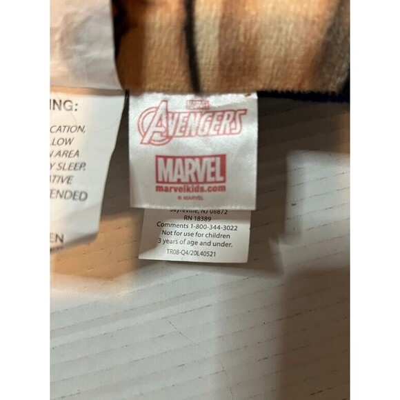 Marvel Avengers Kids Sleeping Bag 30x54 & Pillow Set Superhero Cozy Cosplay - Picture 4 of 6